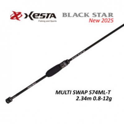 Спиннинг Xesta Black Star S74ML-T MULTI SWAP (Японский рынок)