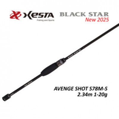 Спиннинг Xesta Black Star S78M-S AVENGE SHOT (Японский рынок)